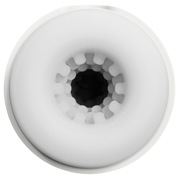 Leopard - imuvoimainen värisevä mastubaattori - valkoinen