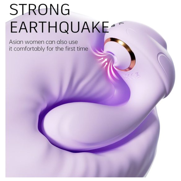 Leopard - klitoriskiihotin imutoiminto ja vibraatio - lila