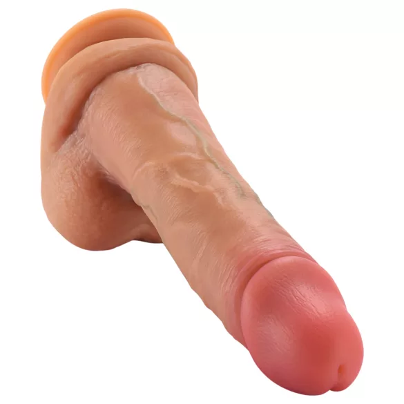 FeelSkin - erittäin realistinen kivesdildo - luonnonvärinen (18,5 cm)