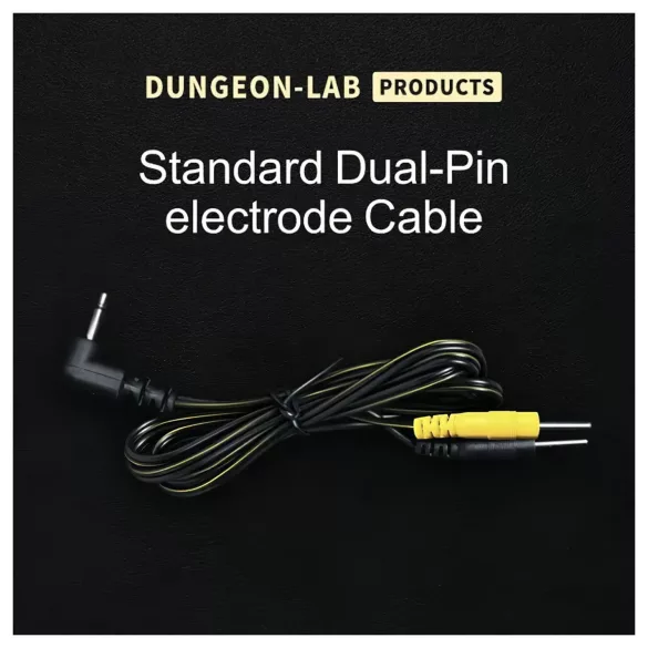 DG-LAB - elektrodijohto 2,5 mm:n jakkiliittimestä 2 mm:n nastoihin (musta)