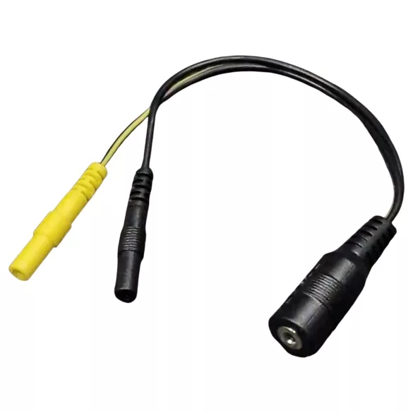 DG-LAB - elektrodijakaja 2,5 mm:n liittimestä 2 mm:n liittimeen (musta)