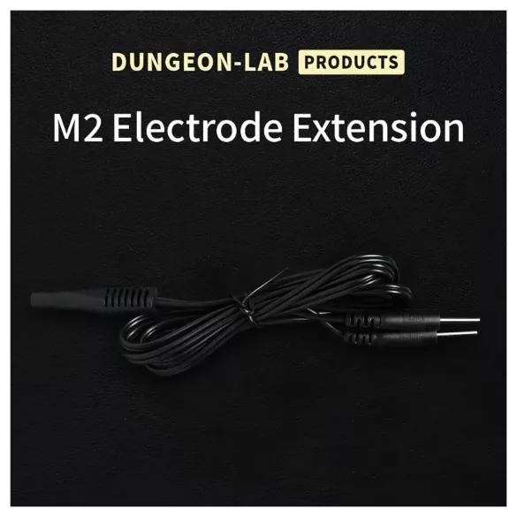 DG-LAB - 2 mm elektrodin jatko- ja jakokaapeli (musta)