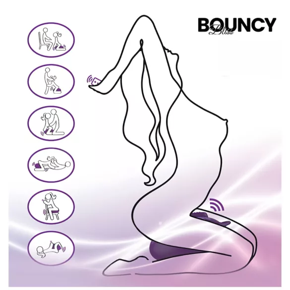 Bouncy Bliss Classic - värisevä ilmatyynyvibraattori - lila