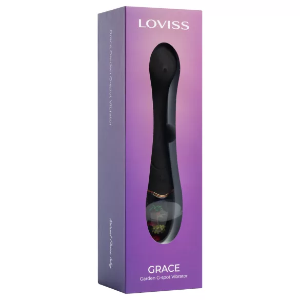 LOVISS Flower Grace - G-pistevibraattori (musta)