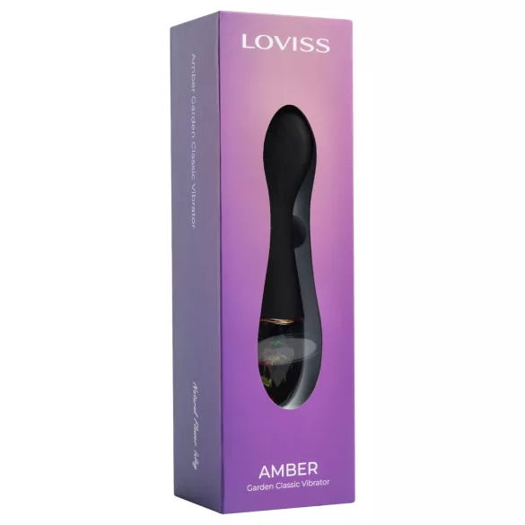 LOVISS Flower Amber - G-pistevibraattori (musta)