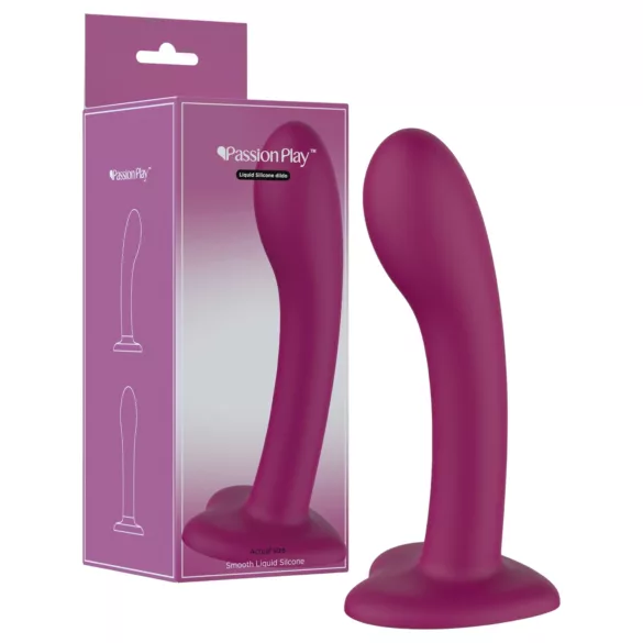 Passion Play - nestemäisestä silikonista valmistettu dildo (violetti)