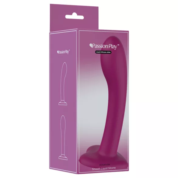 Passion Play - nestemäisestä silikonista valmistettu dildo (violetti)