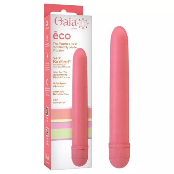 Gaia Eco - vibraattori - ympäristöystävällinen, suuri - pinkki
