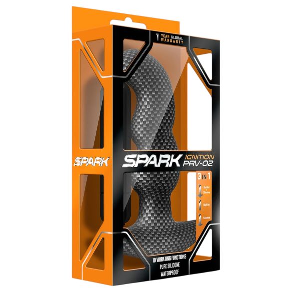 Blush Spark - anaalivibraattori - vedenkestävä - musta