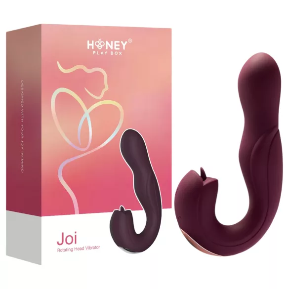 Honey Play Box Joi - G-piste vibraattori pyörivä nuoleva - violetti
