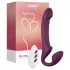 Honey Play Box Bliss - strap-on vibraattori pyörivillä helmillä - violetti
