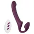 Honey Play Box Bliss - strap-on vibraattori pyörivillä helmillä - violetti