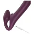 Honey Play Box Bliss - strap-on vibraattori pyörivillä helmillä - violetti