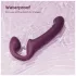 Honey Play Box Bliss - strap-on vibraattori pyörivillä helmillä - violetti