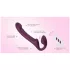 Honey Play Box Bliss - strap-on vibraattori pyörivillä helmillä - violetti