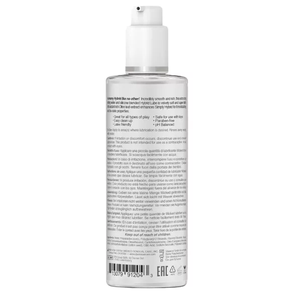 Wicked Simply Hybrid - liukuvoide - hybridi, vesipohjainen & silikoni - 120ml