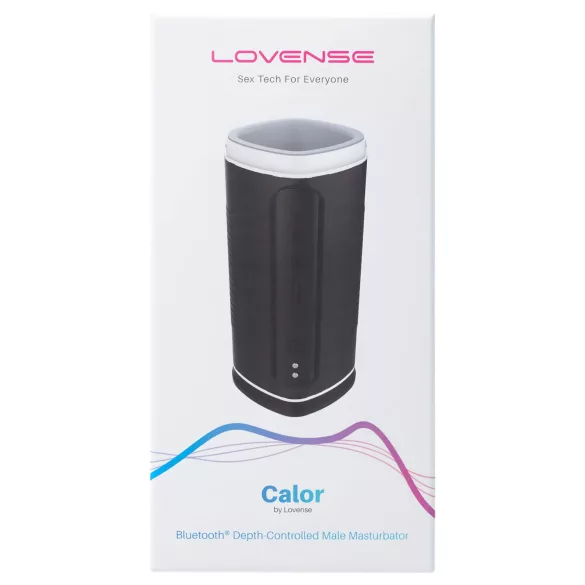 Lovense Calor - Sovelluksella ohjattava lämmittävä masturbaattori miehille (musta)