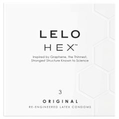 LELO Hex Original - kondomi - ohut lateksi - 3 kpl