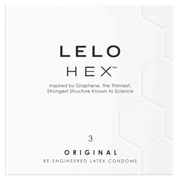 LELO Hex Original - kondomi - ohut lateksi - 3 kpl