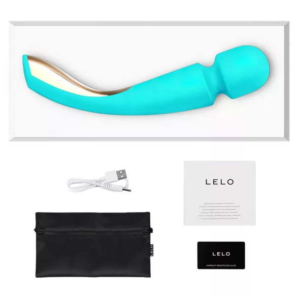 LELO - hierontavibraattori - ladattava, suuri - turkoosi
