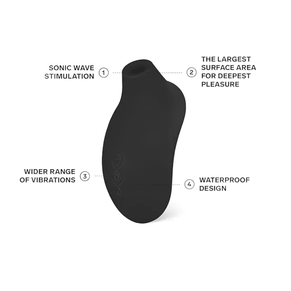 LELO Sona 2 - klitoriskiihotin - ääniaallot - musta