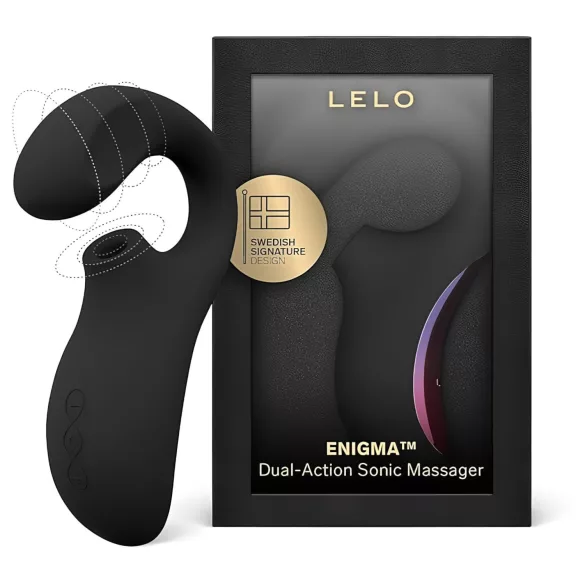 LELO Enigma - ladattava G-piste ja klitorisvibraattori - vedenkestävä musta