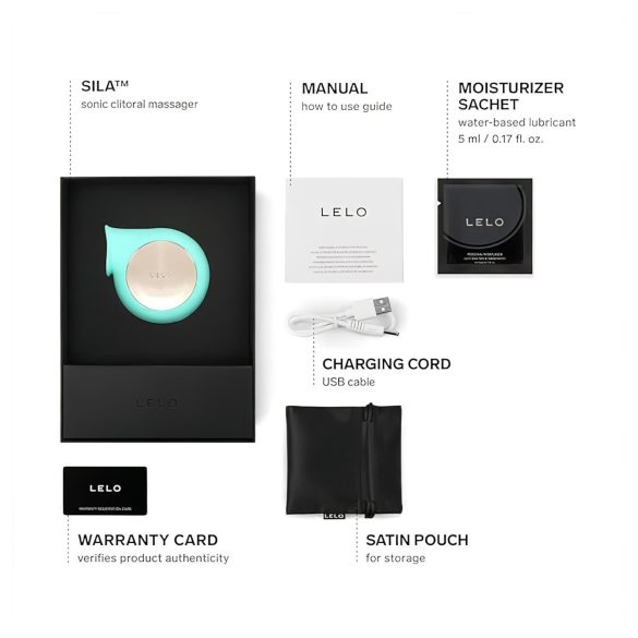 LELO Sila - klitorisvibraattori - ääniaallot - vedenkestävä - turkoosi