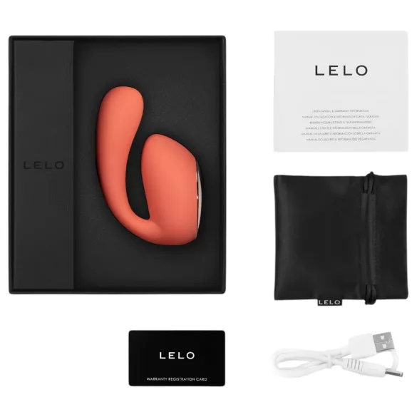 LELO Ida Wave - Sovelluksella ohjattava värisevä‑pyörivä vibraattori (koralli)
