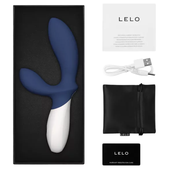 LELO Loki Wave 2 - ladattava vedenkestävä eturauhasvibraattori - sininen