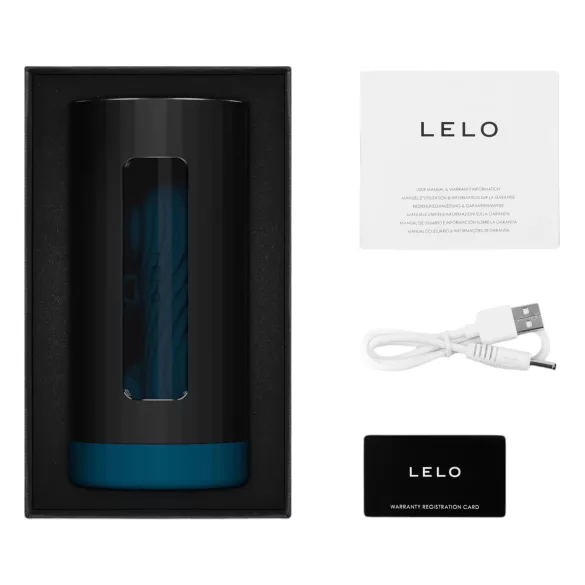 LELO F1s V3 XL - interaktiivinen masturbointilaite - musta-sininen