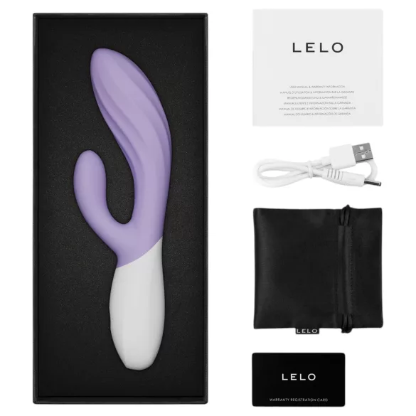 LELO INA Twist - app-ohjattava, klitorishaara­llinen G-pistevibraattori (liila)