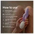 LELO INA Twist - app-ohjattava, klitorishaara­llinen G-pistevibraattori (liila)