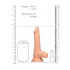 RealRock - dildon kivipalli - realistinen - iho - 17 cm