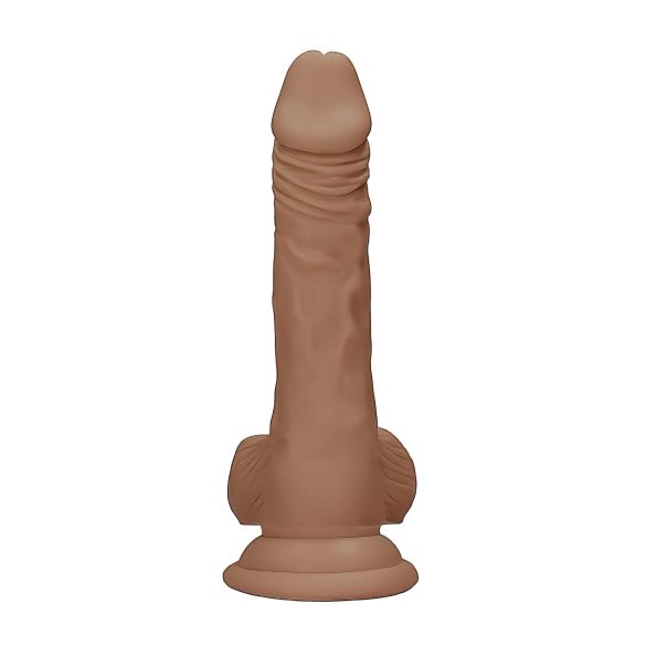 RealRock - Dildo kiveysten kanssa - realistinen, 17 cm - tumma natur