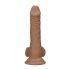 RealRock - Dildo kiveysten kanssa - realistinen, 17 cm - tumma natur