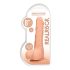 RealRock Dong 8 - Aidon tuntuinen dildo kiveksillä (20 cm) - luonnollinen