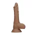 RealRock - dildo kivellä - realistinen, 25cm - tumma/nature