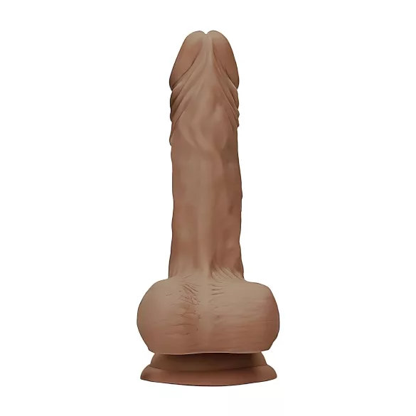 RealRock - dildo kivellä - realistinen, 25cm - tumma/nature