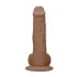 RealRock - dildo kivellä - realistinen, 25cm - tumma/nature