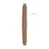 RealRock Double Dong 14 - kaksipäinen dildo (36cm) - tumma luonnonsävy