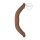 RealRock Tupladildo 46 cm - tumma luonnollinen