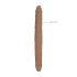 RealRock Tupladildo 46 cm - tumma luonnollinen