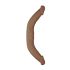 RealRock Tupladildo 46 cm - tumma luonnollinen