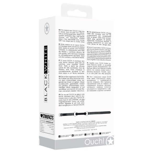 Ouch! - luun muotoinen suupallo - musta