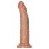 RealRock Slim - realistinen dildo 15,5 cm (tumma luonnollinen sävy)