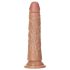 RealRock Slim - realistinen dildo 15,5 cm (tumma luonnollinen sävy)