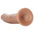 RealRock Slim - realistinen dildo 15,5 cm (tumma luonnollinen sävy)