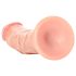 RealRock - realistinen dildo imukupilla - 15,5 cm - nude