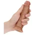 RealRock - realistinen dildo 15,5cm - tummanruskea