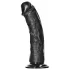 RealRock - realistinen dildo imukupilla - 15,5 cm - musta